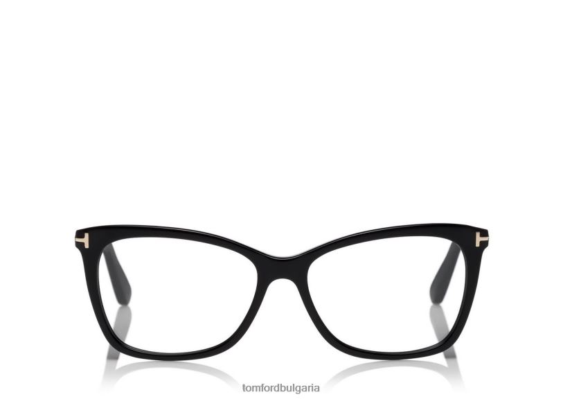 Жени очила тънка оптична рамка тип пеперуда черен TOM FORD B880D2257