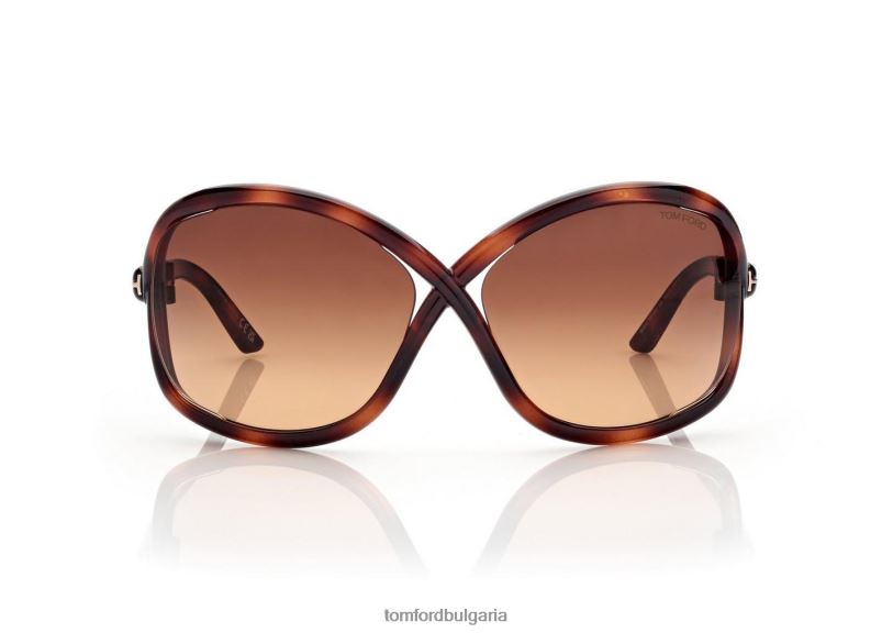 Жени очила слънчеви очила Bettina тъмна Хавана TOM FORD B880D2092