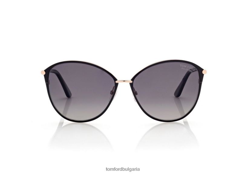 Жени очила поляризирани слънчеви очила Penelope розово злато TOM FORD B880D2140