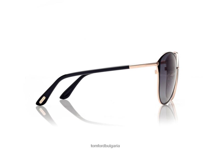 Жени очила поляризирани слънчеви очила Penelope розово злато TOM FORD B880D2140