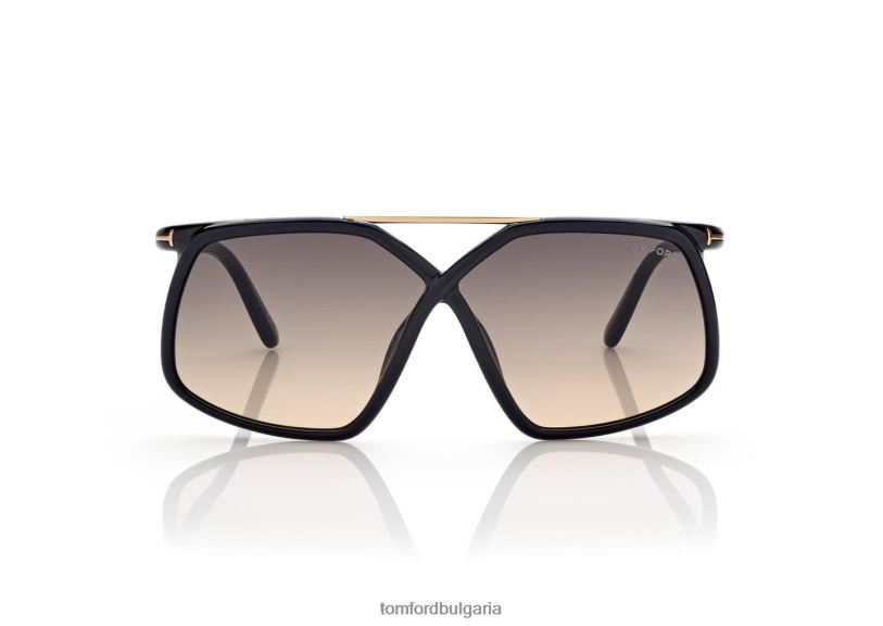 Жени очила слънчеви очила мерил черен TOM FORD B880D2148