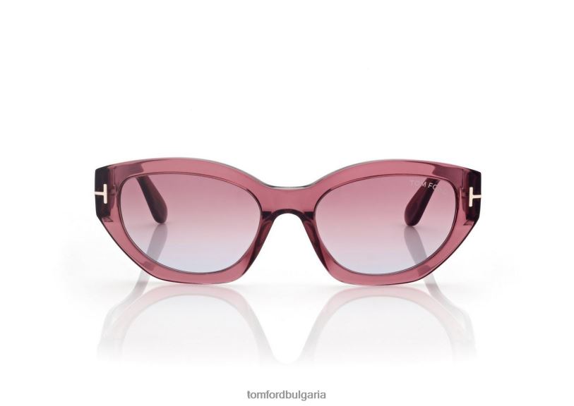 Жени очила пени слънчеви очила блестящо червено/виолетово TOM FORD B880D2162