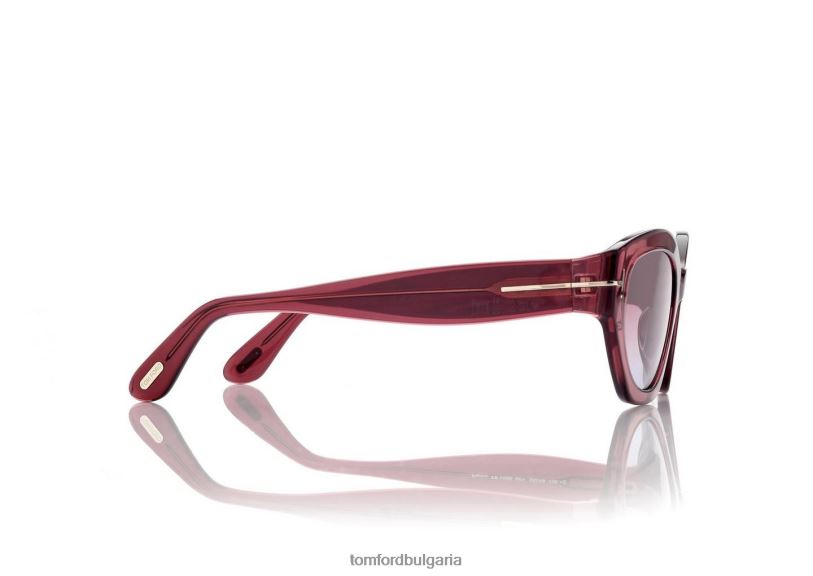 Жени очила пени слънчеви очила блестящо червено/виолетово TOM FORD B880D2162