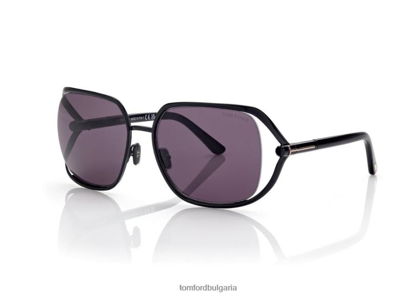 Жени очила златни слънчеви очила черен TOM FORD B880D2181