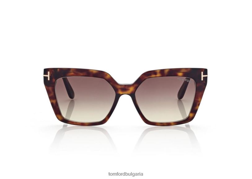 Жени очила слънчеви очила Winona тъмна Хавана TOM FORD B880D2076