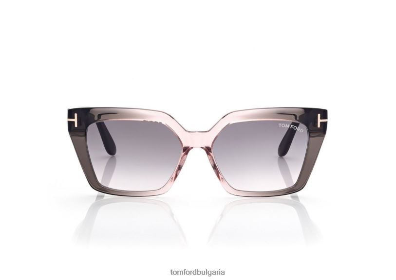 Жени очила слънчеви очила Winona сиво до прасковено TOM FORD B880D2078