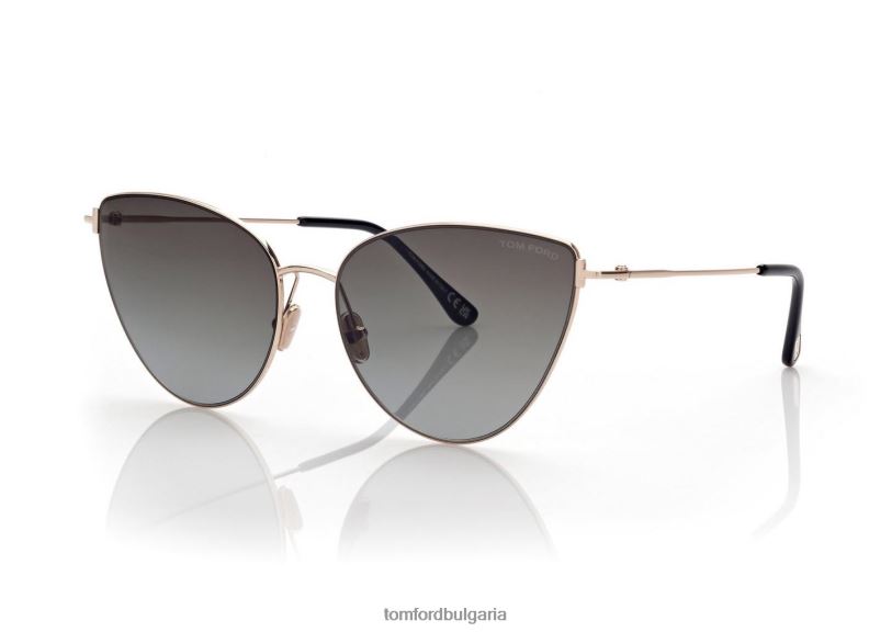 Жени очила слънчеви очила anais злато TOM FORD B880D2167