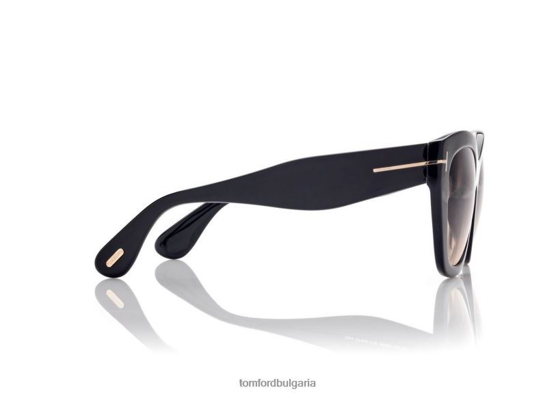Жени очила слънчеви очила cara черен TOM FORD B880D2158