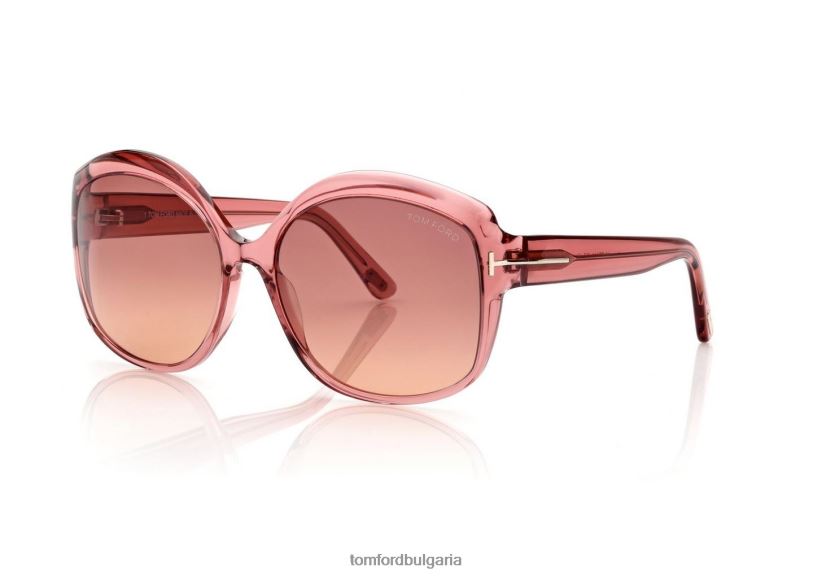Жени очила слънчеви очила chiara розово TOM FORD B880D2117