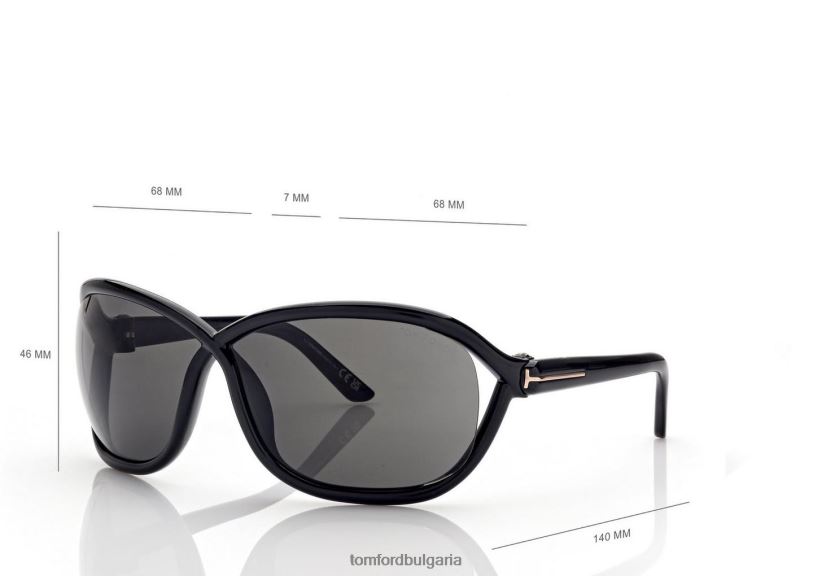 Жени очила слънчеви очила fernanda черен TOM FORD B880D2137