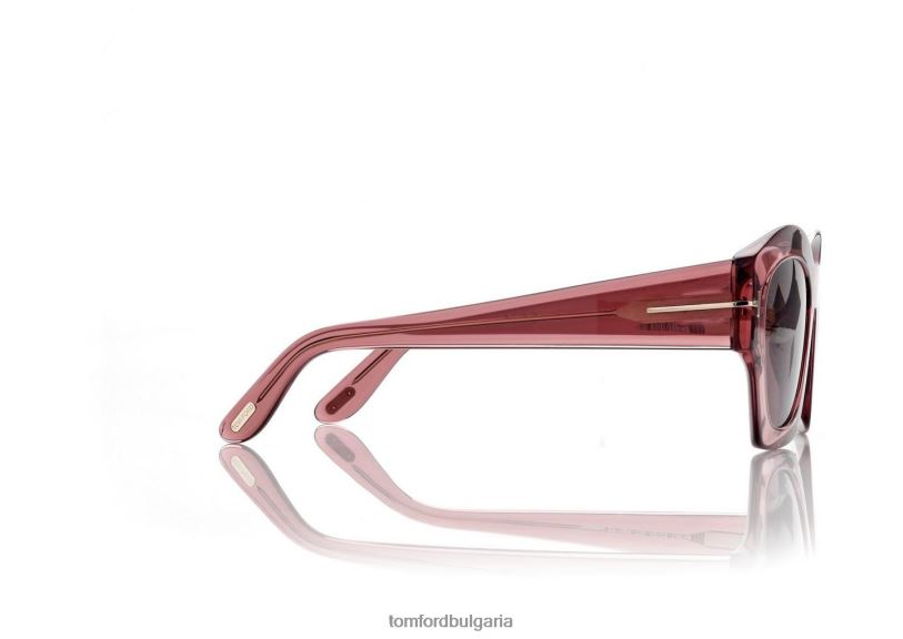 Жени очила слънчеви очила guilliana блестящо розово/кафяво TOM FORD B880D2175