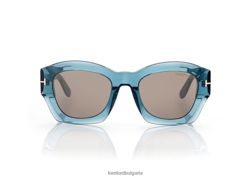 Жени очила слънчеви очила guilliana лъскаво синьо/ровиекс огледало TOM FORD B880D2176