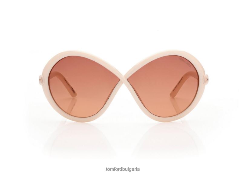 Жени очила слънчеви очила jada слонова кост/градиент бордо TOM FORD B880D2136