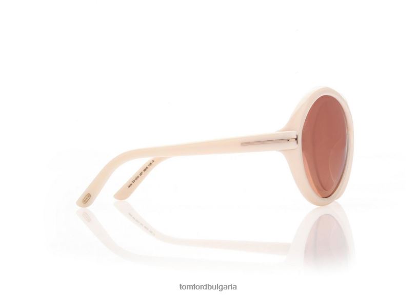 Жени очила слънчеви очила jada слонова кост/градиент бордо TOM FORD B880D2136