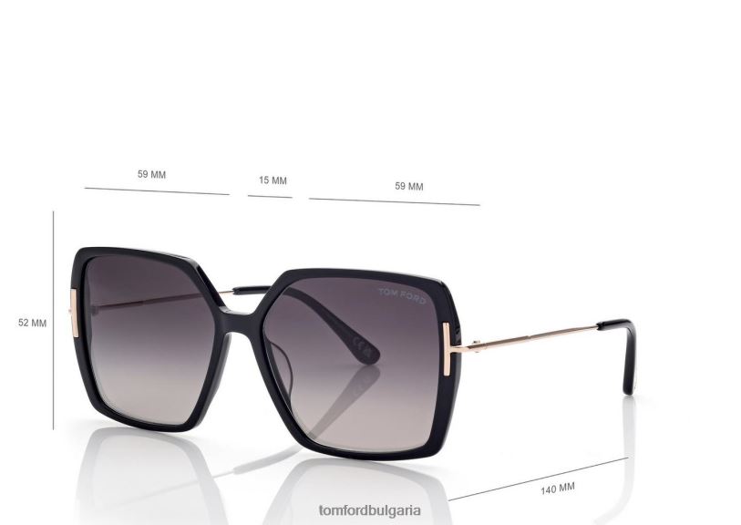 Жени очила слънчеви очила joanna черен TOM FORD B880D2097