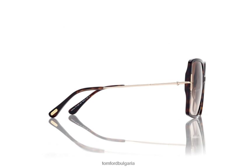 Жени очила слънчеви очила joanna тъмна Хавана TOM FORD B880D2098