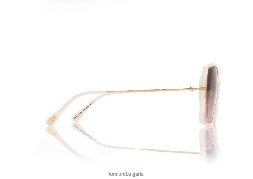 Жени очила слънчеви очила joanna слонова кост-кафяво TOM FORD B880D2099