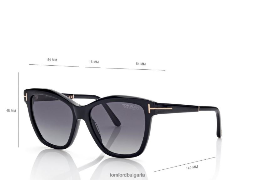 Жени очила поляризирани слънчеви очила lucia черен TOM FORD B880D2132