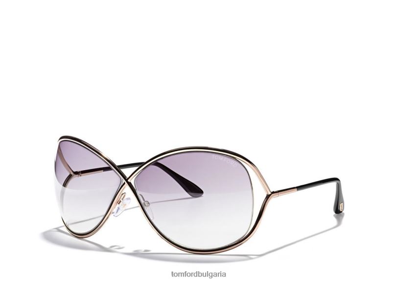 Жени очила огромни меки квадратни слънчеви очила miranda злато TOM FORD B880D2071