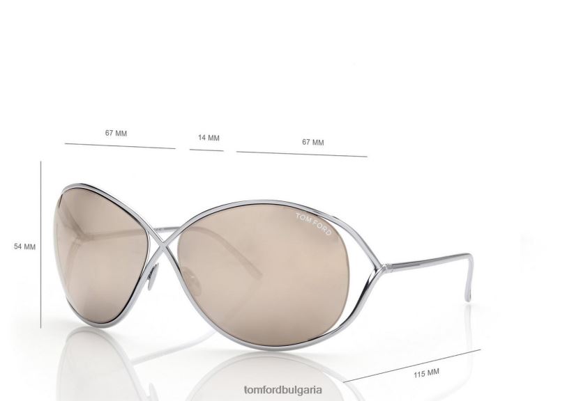 Жени очила слънчеви очила nicoletta паладий TOM FORD B880D2100