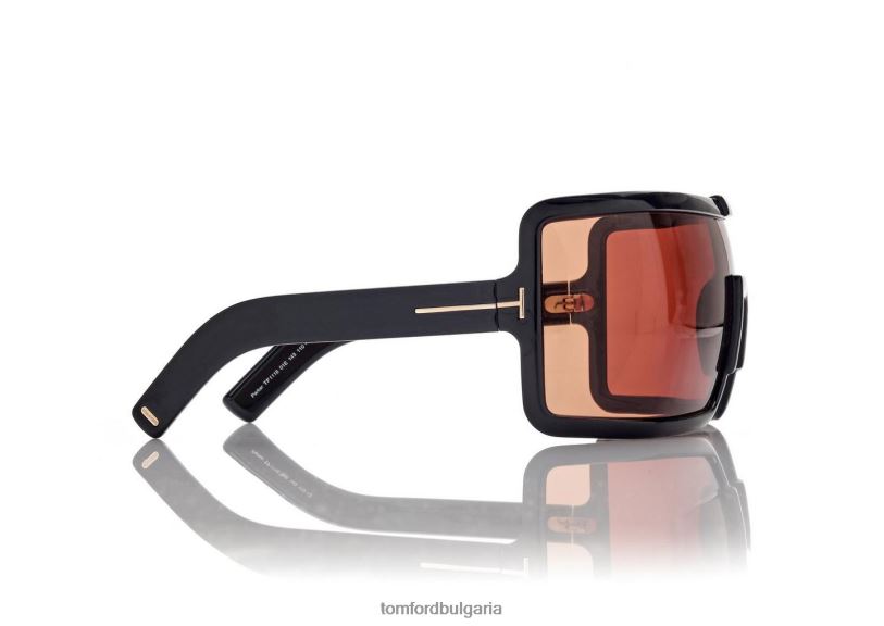 Жени очила слънчеви очила parker лъскаво черно/кафяво TOM FORD B880D2110