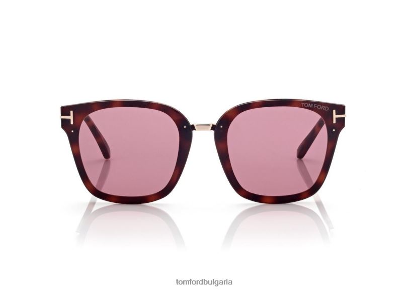 Жени очила слънчеви очила philippa руса хавана TOM FORD B880D2089