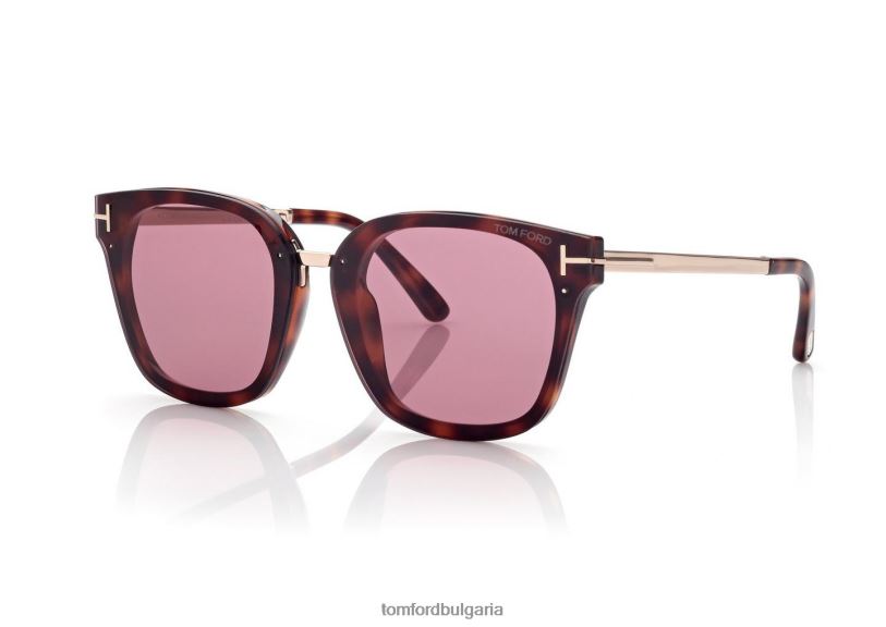 Жени очила слънчеви очила philippa руса хавана TOM FORD B880D2089