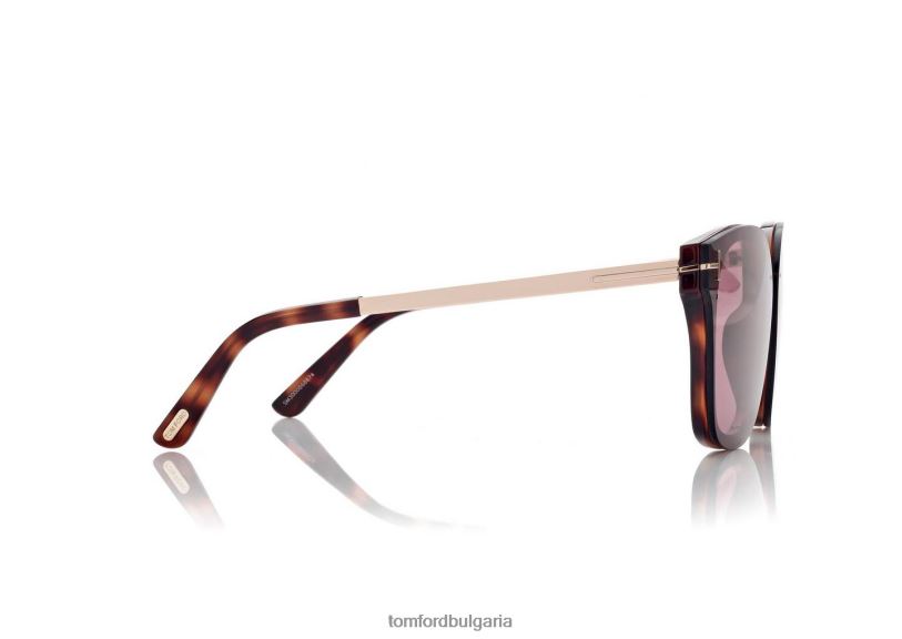 Жени очила слънчеви очила philippa руса хавана TOM FORD B880D2089