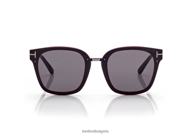 Жени очила слънчеви очила philippa бордо/друго/дим TOM FORD B880D2090
