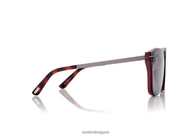Жени очила слънчеви очила philippa бордо/друго/дим TOM FORD B880D2090