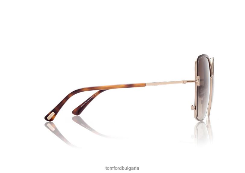 Жени очила слънчеви очила raphaela тъмно кафяво TOM FORD B880D2121