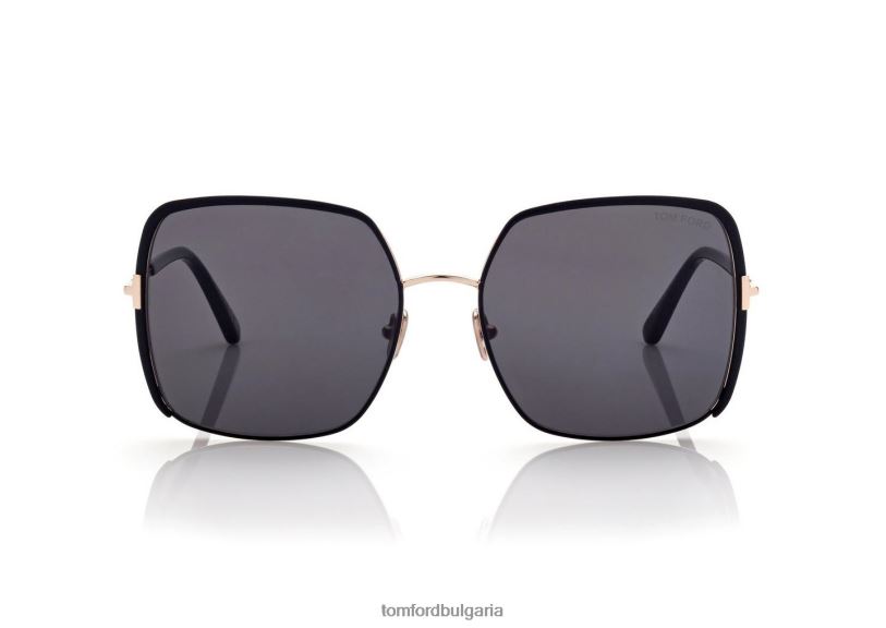 Жени очила слънчеви очила raphaela матово черно TOM FORD B880D2122