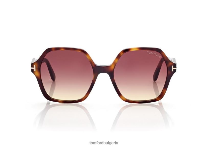Жени очила слънчеви очила romy Хавана/розово TOM FORD B880D2150