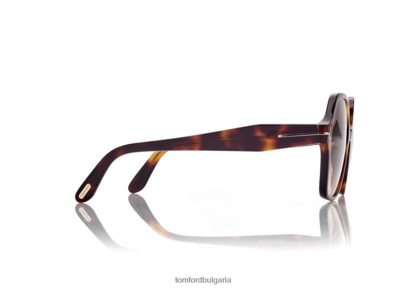 Жени очила слънчеви очила romy Хавана/розово TOM FORD B880D2150