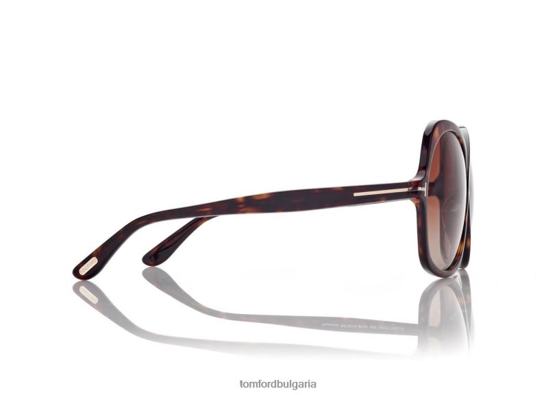 Жени очила слънчеви очила rosemin тъмна Хавана TOM FORD B880D2142