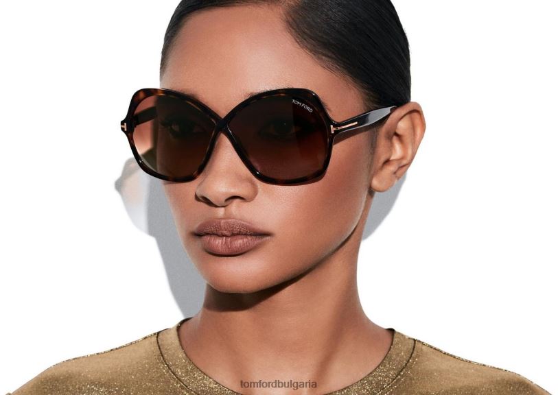 Жени очила слънчеви очила rosemin тъмна Хавана TOM FORD B880D2142