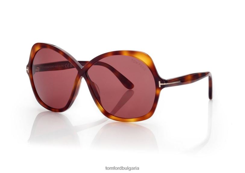 Жени очила слънчеви очила rosemin руса хавана TOM FORD B880D2144