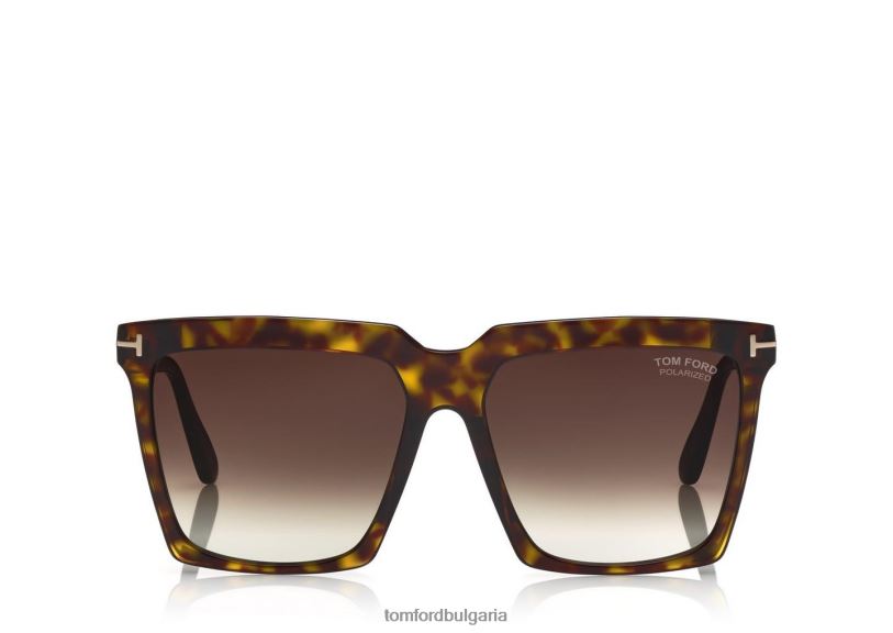 Жени очила поляризирани слънчеви очила sabrina тъмна Хавана TOM FORD B880D2114