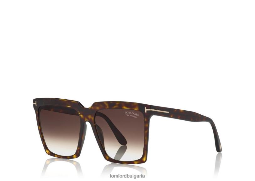 Жени очила поляризирани слънчеви очила sabrina тъмна Хавана TOM FORD B880D2114