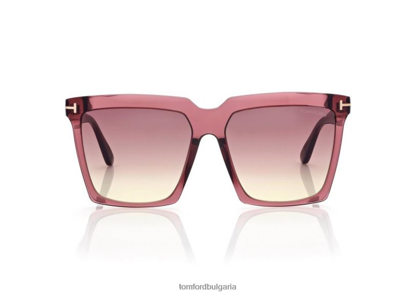Жени очила слънчеви очила sabrina лъскаво бордо TOM FORD B880D2157