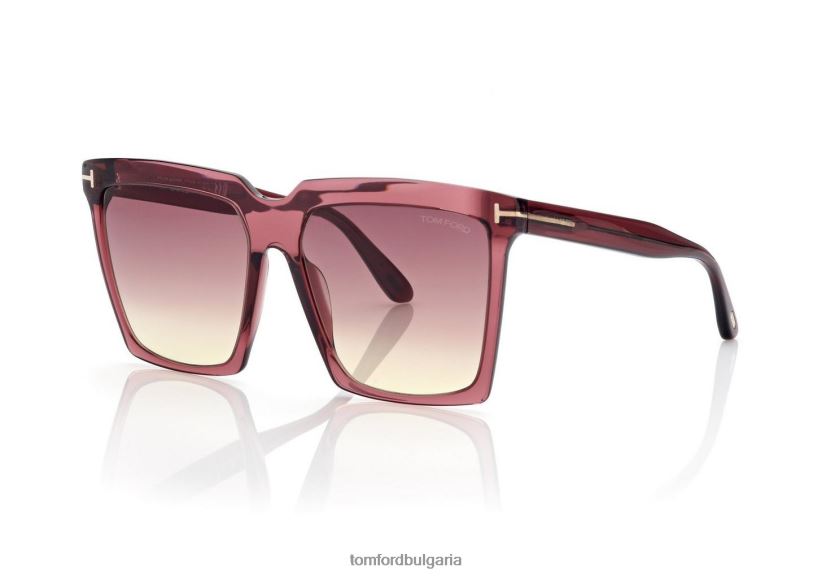 Жени очила слънчеви очила sabrina лъскаво бордо TOM FORD B880D2157