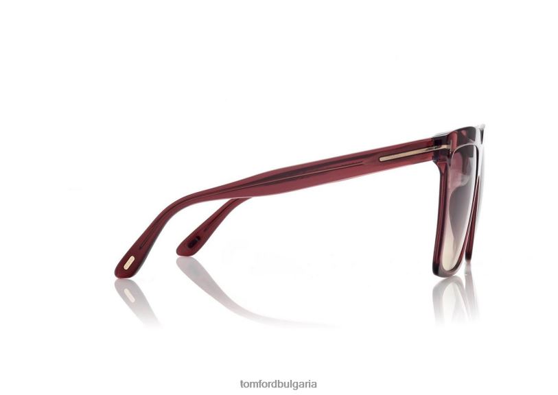 Жени очила слънчеви очила sabrina лъскаво бордо TOM FORD B880D2157