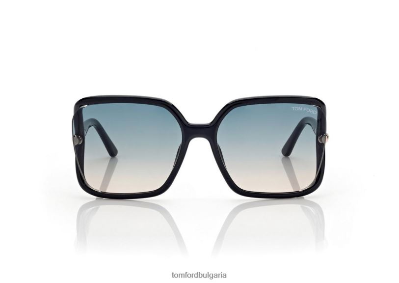 Жени очила слънчеви очила solange-02 лъскаво черно TOM FORD B880D2145