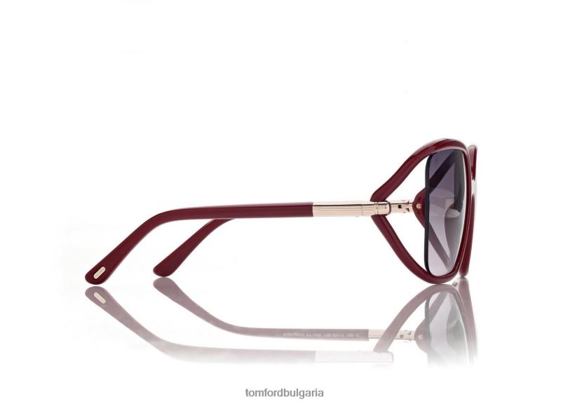 Жени очила слънчеви очила solange-02 лъскава фуксия/градиентен дим TOM FORD B880D2147