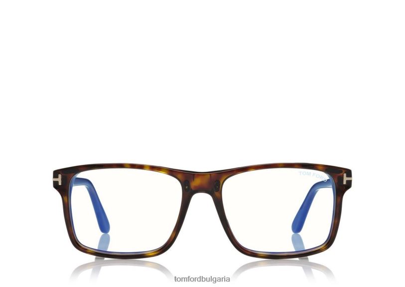 мъже очила син блок правоъгълна магнитна оптика Хавана TOM FORD B880D1798