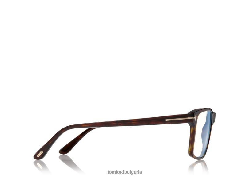 мъже очила син блок правоъгълна магнитна оптика Хавана TOM FORD B880D1798