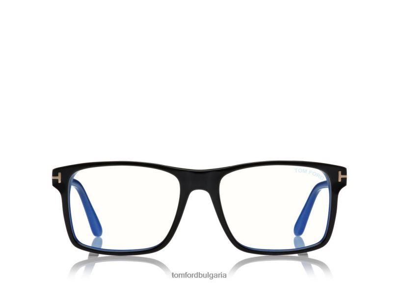 мъже очила син блок правоъгълна магнитна оптика черен TOM FORD B880D1799