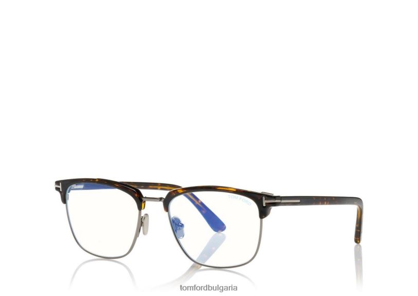 мъже очила син блок мек квадрат магнитен мост оптика тъмна Хавана TOM FORD B880D1852
