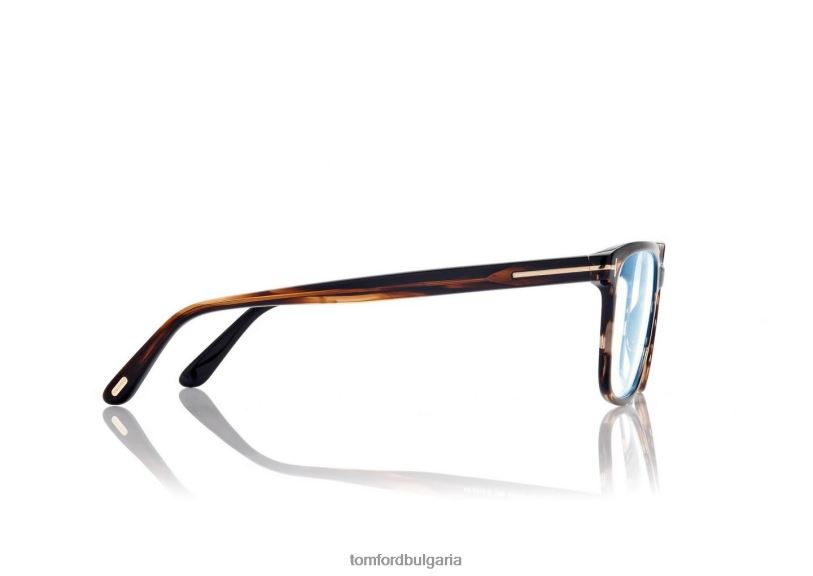 мъже очила син блок квадратна оптика червена Хавана TOM FORD B880D1929