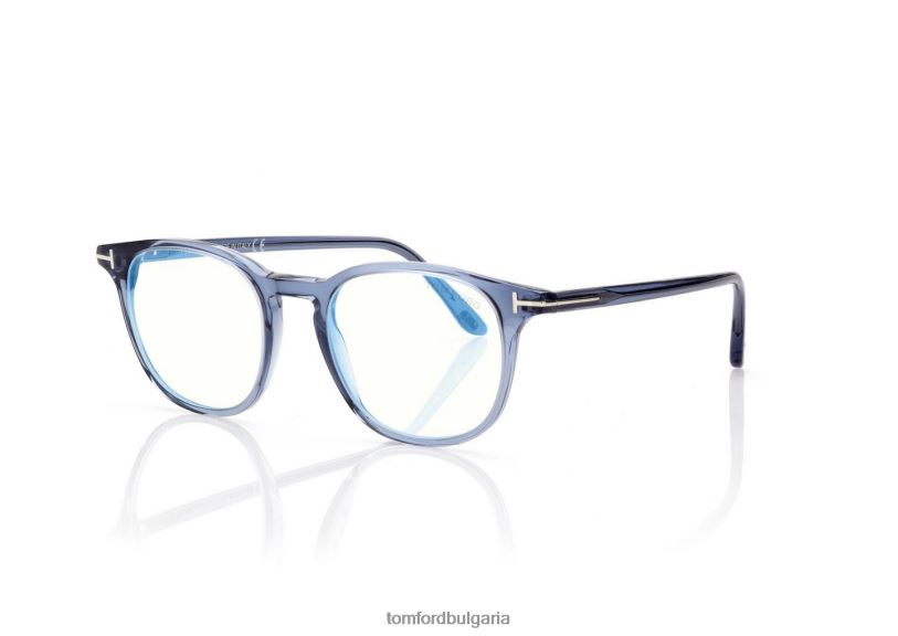 мъже очила синя блокова кръгла оптика мода TOM FORD B880D1933